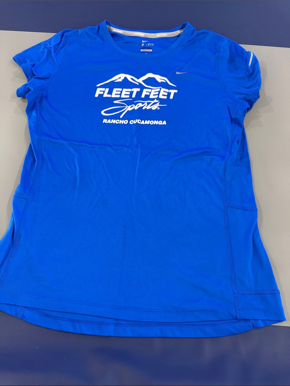 Nike Fleet Feet Sports Women's Blue Performance Tee
